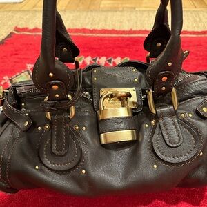 Vintage Chloe Paddington Dark Brown Satchel